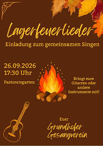 Plakat Lagerfeuerlieder